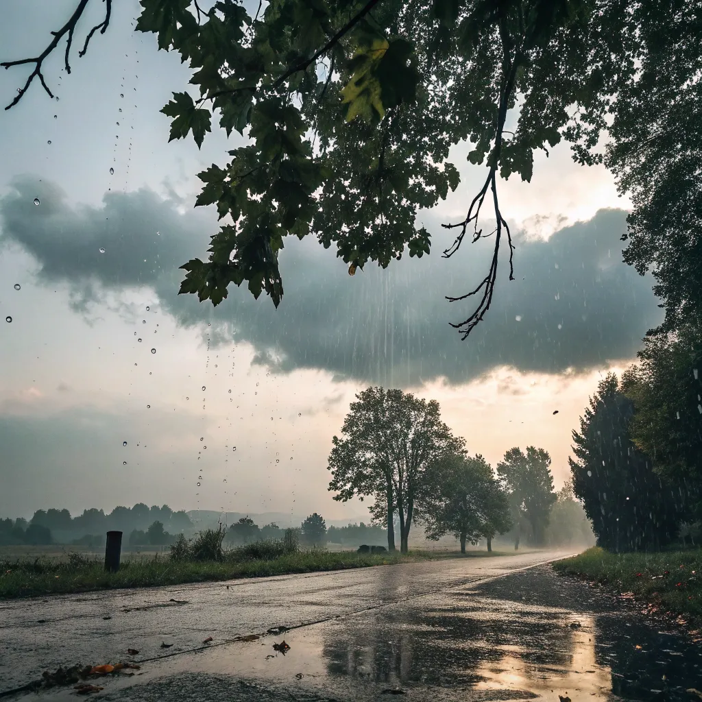 Image capturing a rainy mood